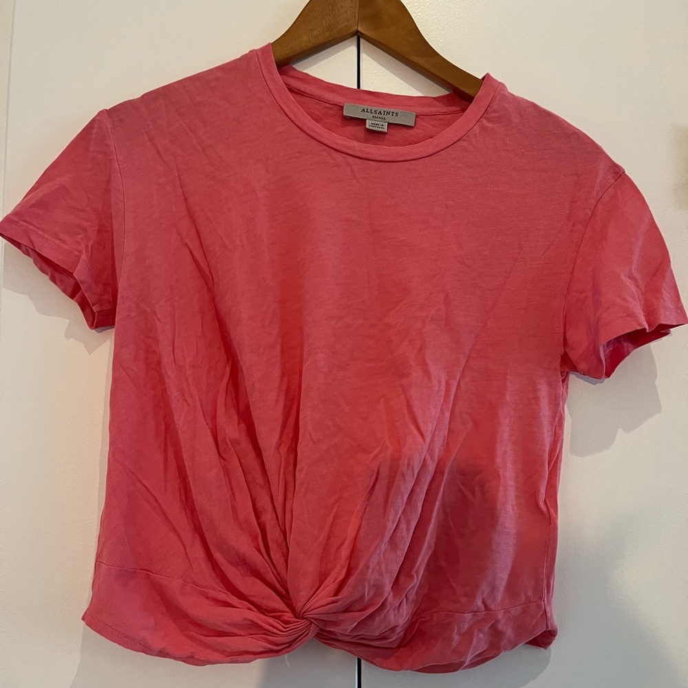 All Saints t-shirt pink